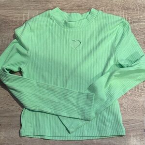 H&M Ribbed Long Sleeve Top
